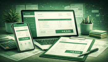 חשבונית ירוקה עם מערכת של הפקת חשבוניות