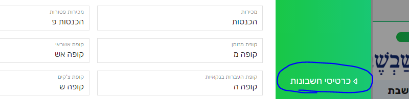 כרטיסי חשבונות לפריוריטי כרטיסי חשבונות לפריוריטי